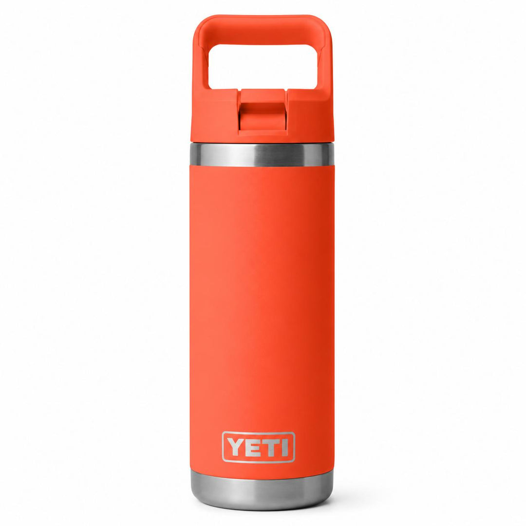 YETI 18 oz Rambler Water Bottle with Color-Matched Straw Cap-Hunting/Outdoors-Papaya-Kevin's Fine Outdoor Gear & Apparel