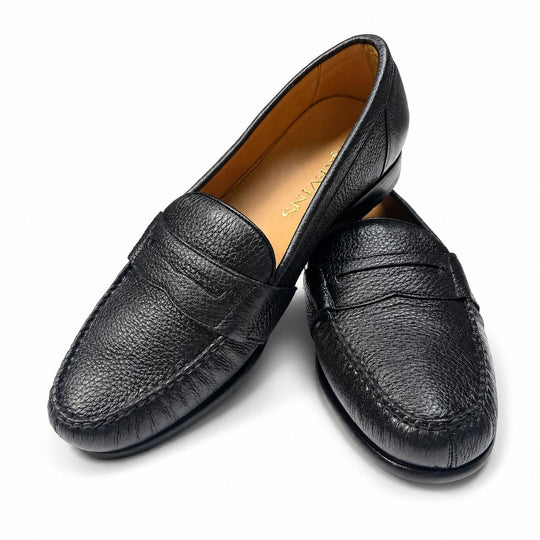 Kevin's Deer Skin Loafer-Men's Footwear-Black-8-M-Kevin's Fine Outdoor Gear & Apparel