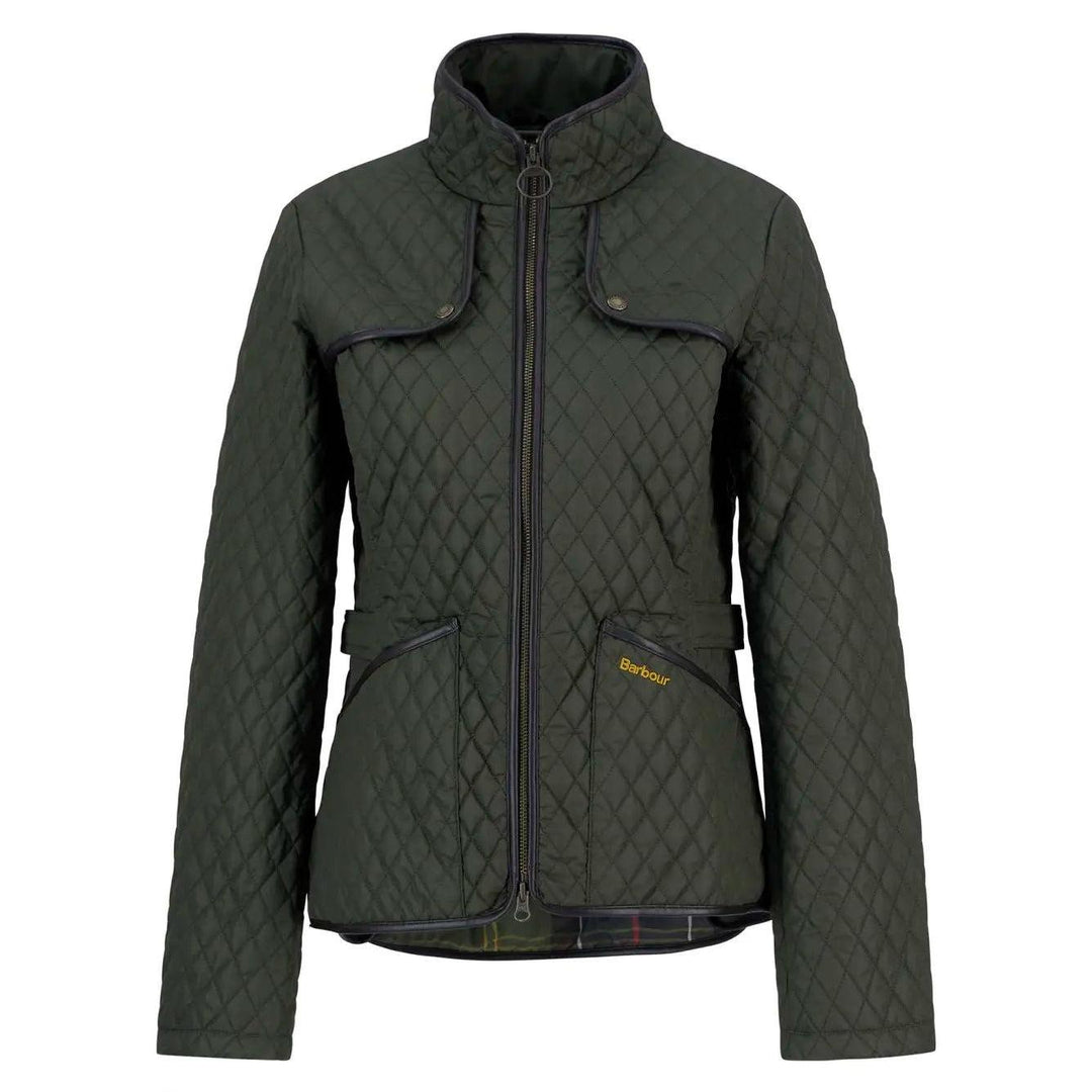 Barbour Dahlia Quilted Jacket-Women's Clothing-Olive-US 4/UK8-Kevin's Fine Outdoor Gear & Apparel