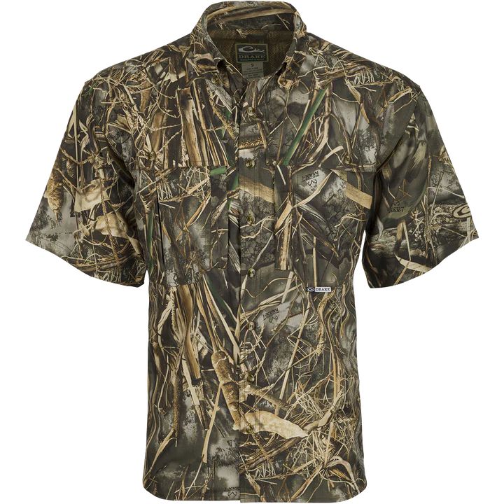 Drake EST Camo Flyweight Wingshooter's Shirt-Men's Clothing-Max 7-S-Kevin's Fine Outdoor Gear & Apparel