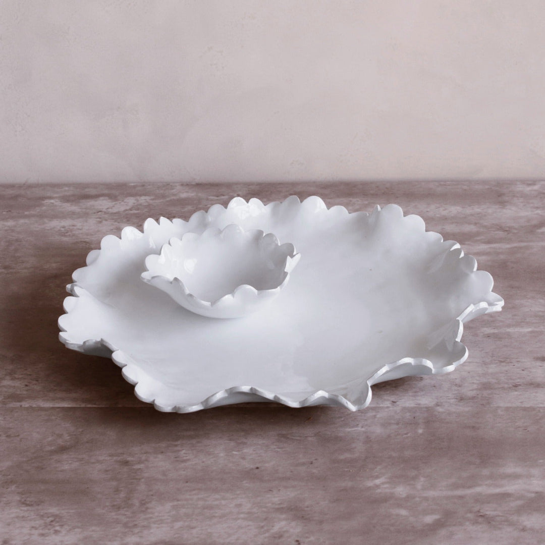 Beatriz Ball Vida Colette runde Servierplatte mit Mini-Dip-Schale