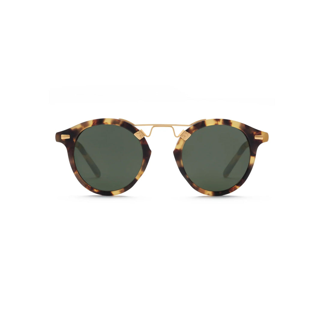 Krewe "ST. Louis " Sunglasses-Sunglasses-Matte Tokyo Tortoise 24K-Green (P)-Kevin's Fine Outdoor Gear & Apparel
