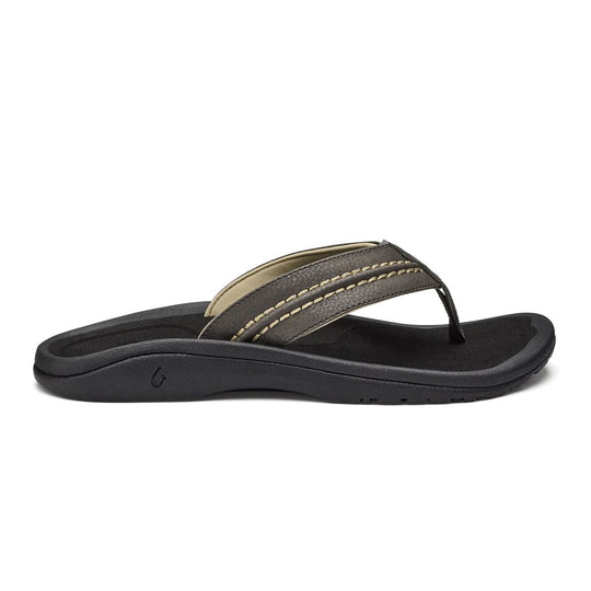 Olukai "Hokua" Men's Sandal-Footwear-Kona/Onyx-7-Kevin's Fine Outdoor Gear & Apparel