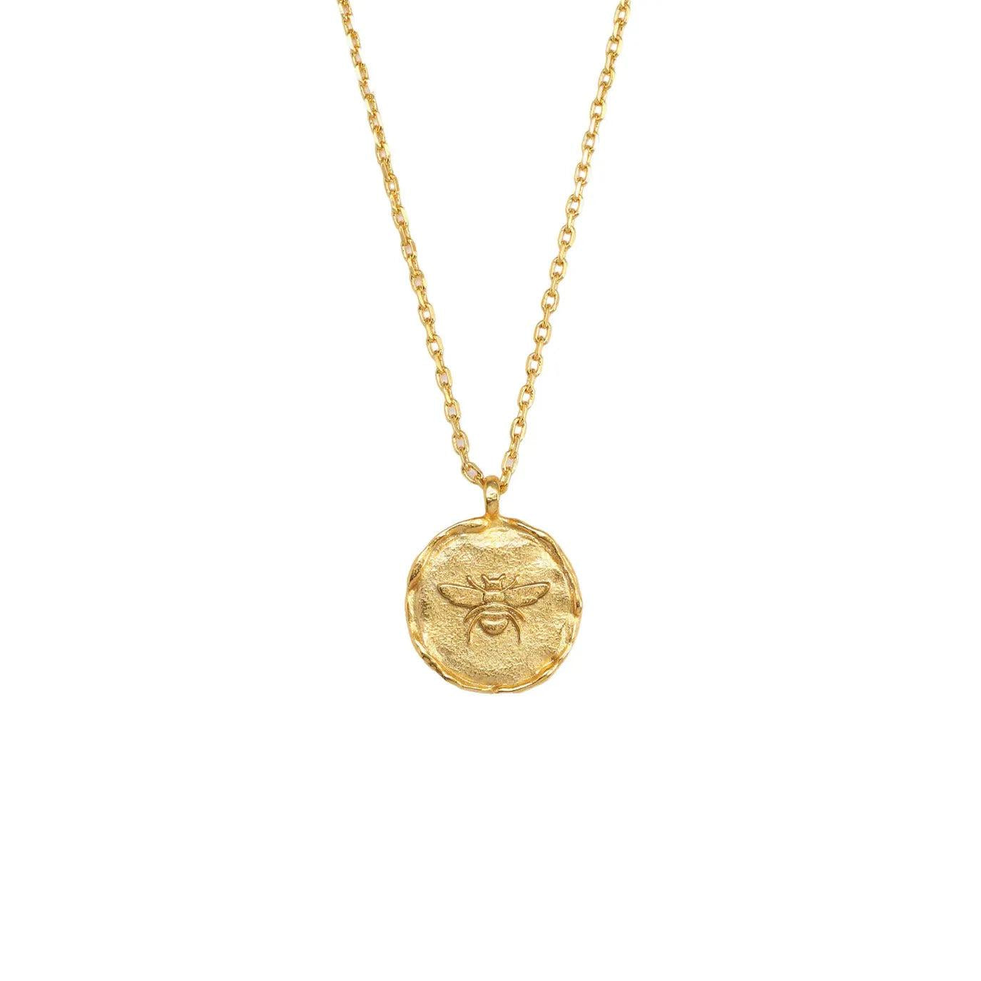 Meliora Bee Medallion Necklace-Women's Accessories-Kevin's Fine Outdoor Gear & Apparel
