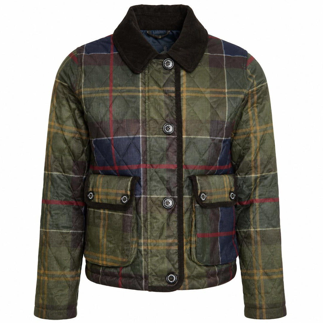 Barbour Loudon Quilt Jacket-Women's Clothing-Classic Tartan-US 2/UK 6-Kevin's Fine Outdoor Gear & Apparel