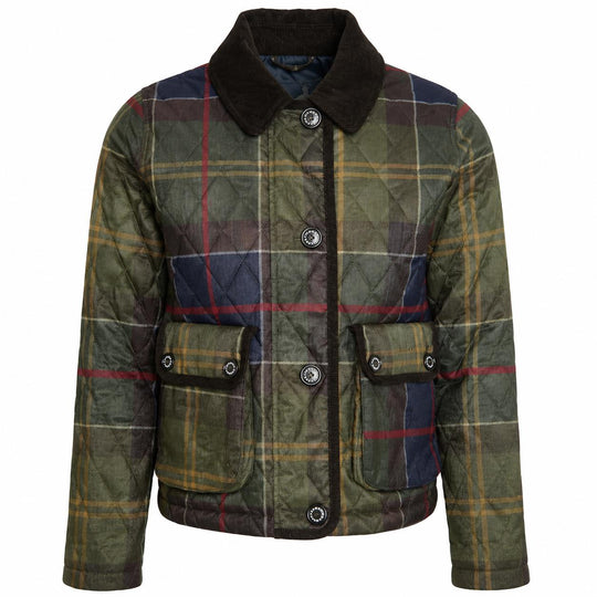 Barbour Loudon Quilt Jacket-Women's Clothing-Classic Tartan-US 2/UK 6-Kevin's Fine Outdoor Gear & Apparel