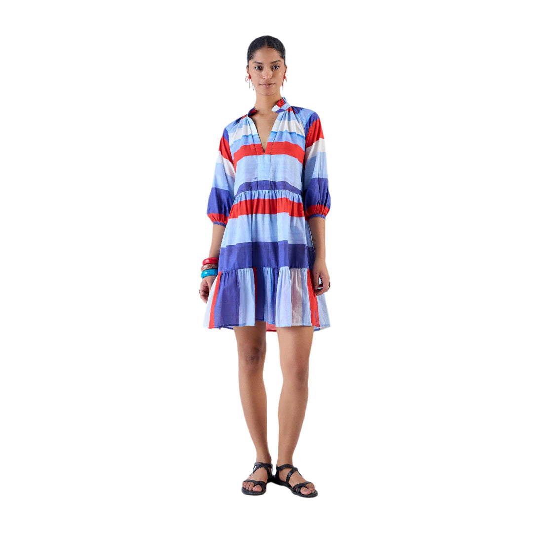 Beyond By Vera Juliet Cotton Dress-Women's Clothing-Twilight Azure-XS-Kevin's Fine Outdoor Gear & Apparel