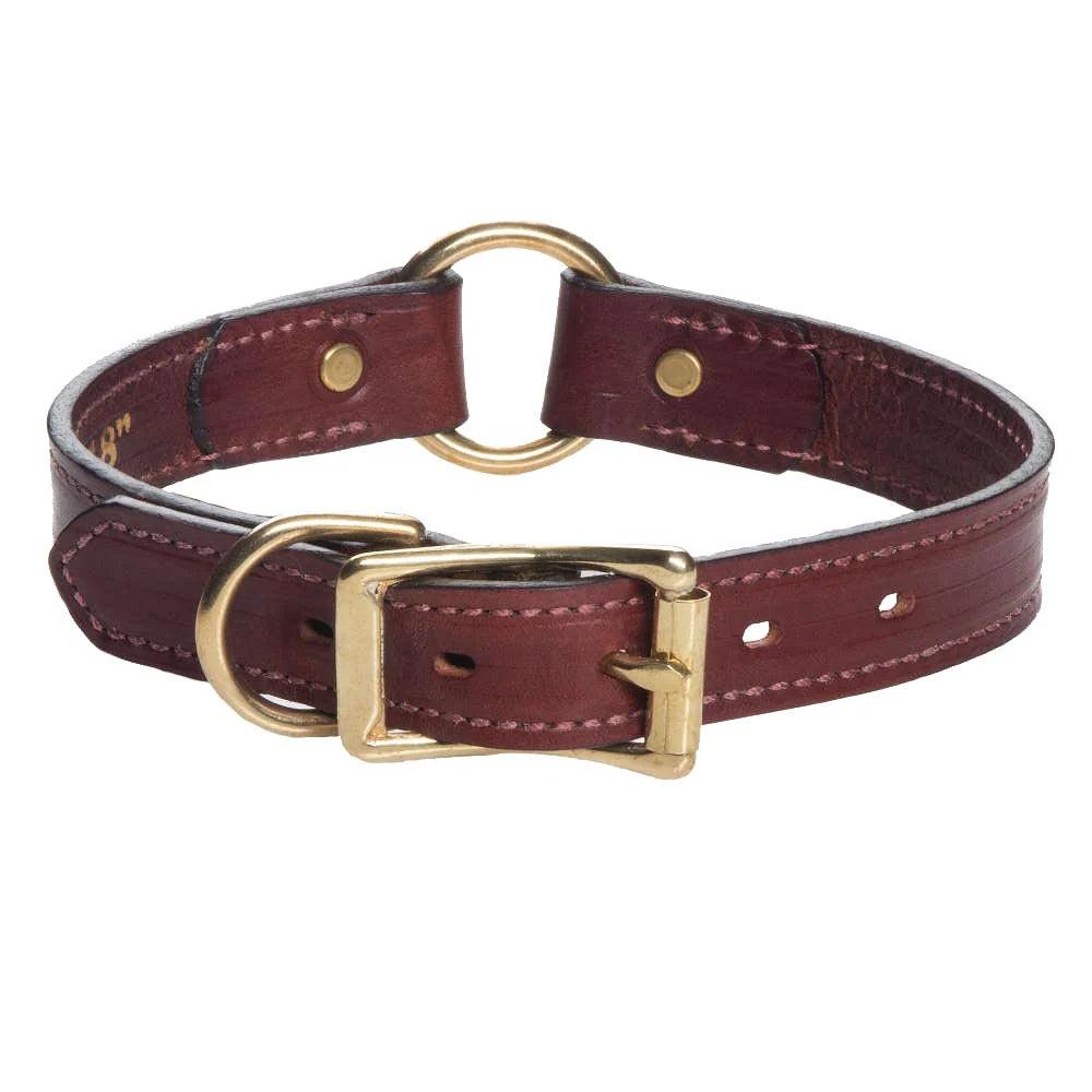 Mendota Leather Hunt Collar - Wide-Pet Supply-Chestnut-14"-Kevin's Fine Outdoor Gear & Apparel