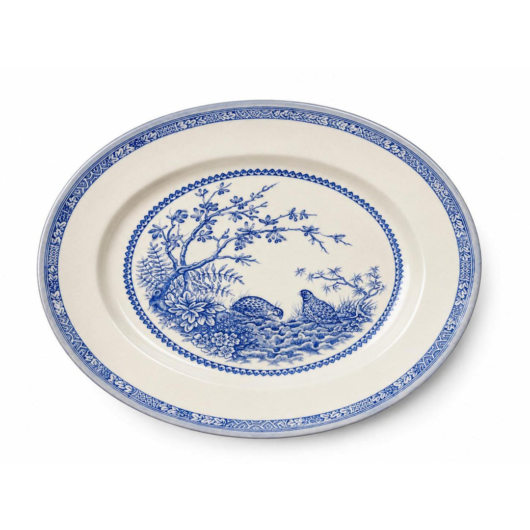 Quail China 12" Oval Platter