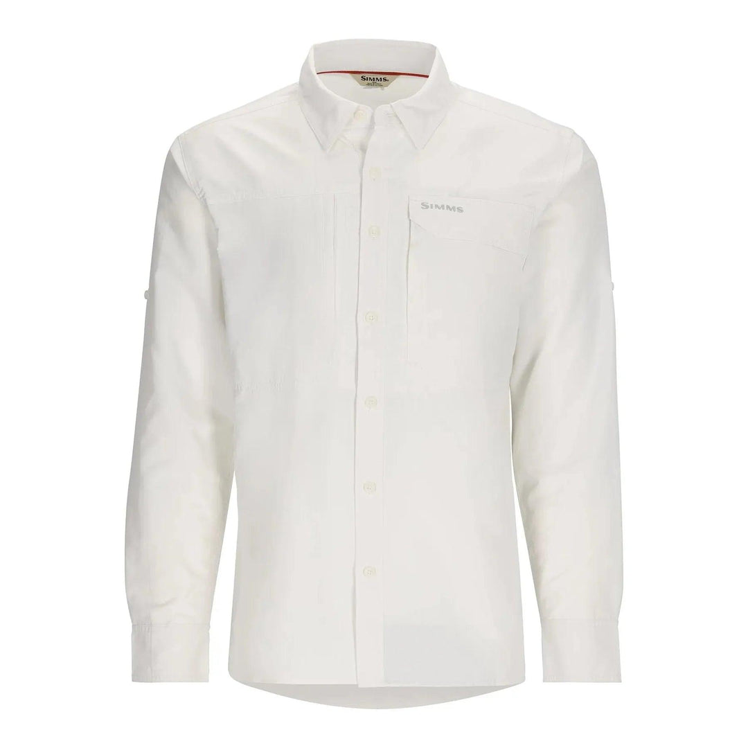 Simms Men's Guide Long Sleeve Shirt-Men's Clothing-White-M-Kevin's Fine Outdoor Gear & Apparel