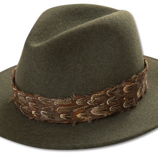 Kevin's Feather Hat Bands-Men's Accessories-Brown Pheasant Feathers-Kevin's Fine Outdoor Gear & Apparel