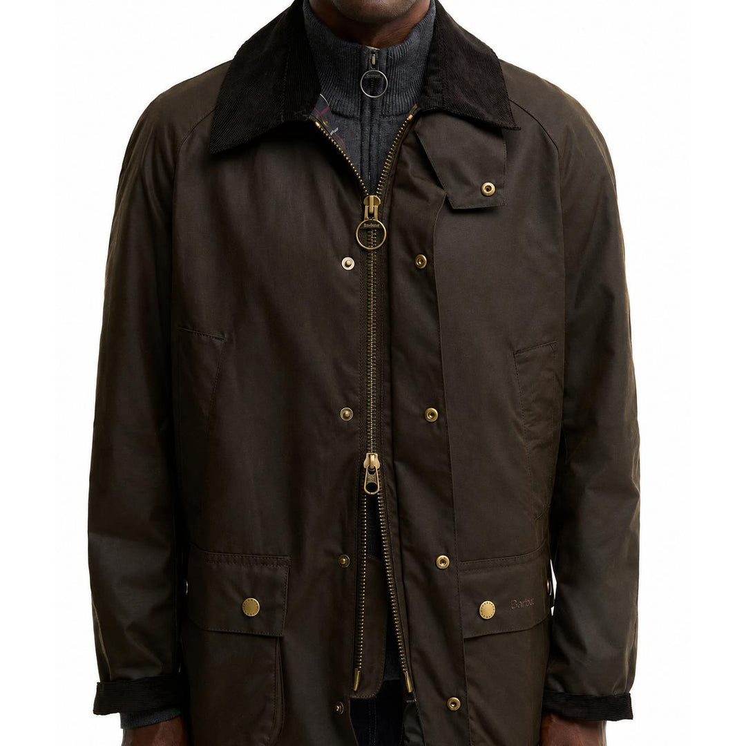 Barbour Washed Ashby Wax Jacket-Men's Clothing-Kevin's Fine Outdoor Gear & Apparel