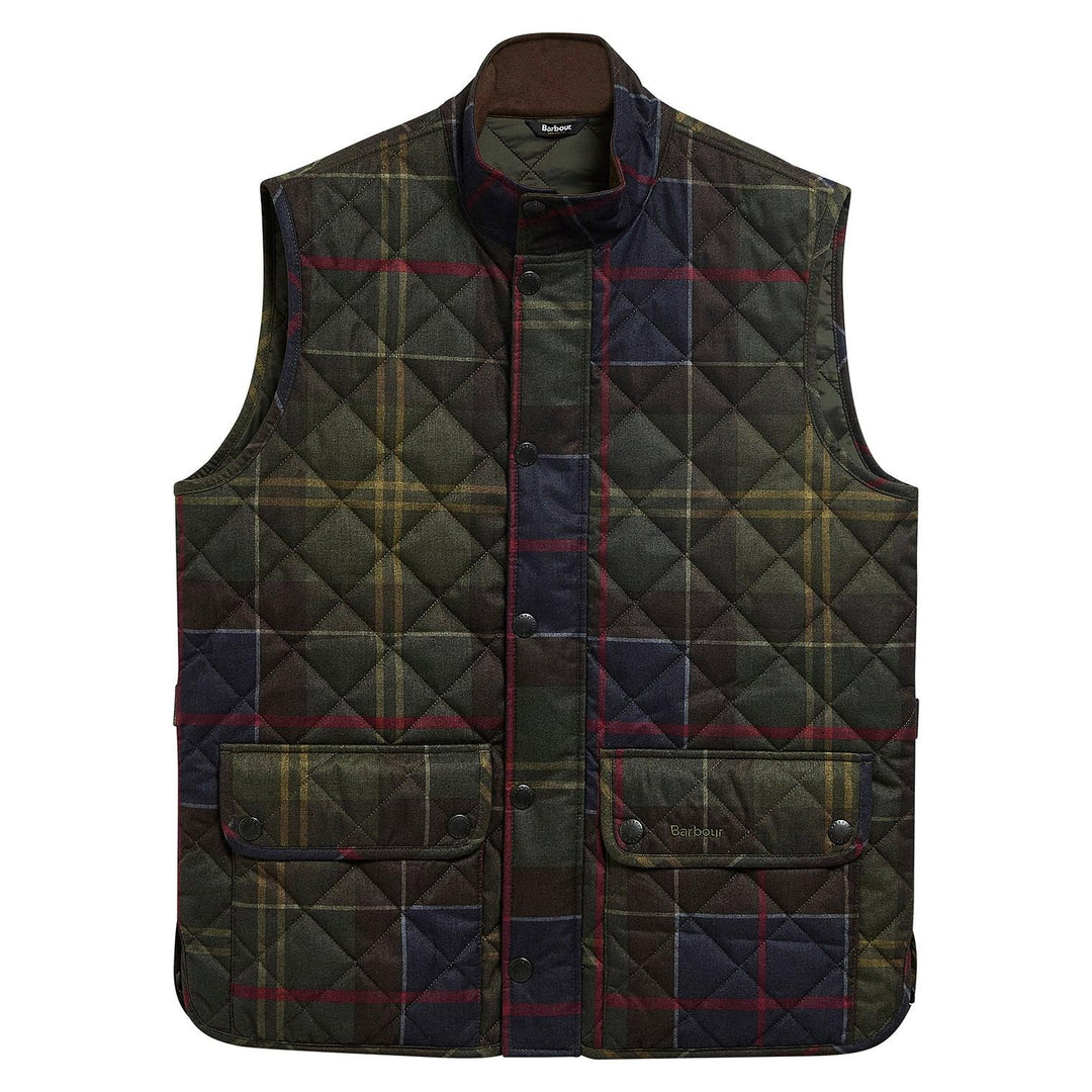 Barbour Icons Tartan Lowerdale Quilted Gilet-Men's Clothing-Kevin's Fine Outdoor Gear & Apparel
