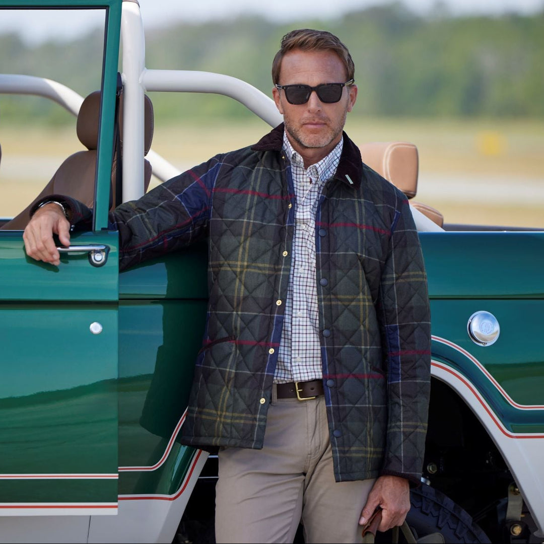 Barbour Icons Tartan Heritage Liddesdale Quilted Jacket-Men's Clothing-Kevin's Fine Outdoor Gear & Apparel