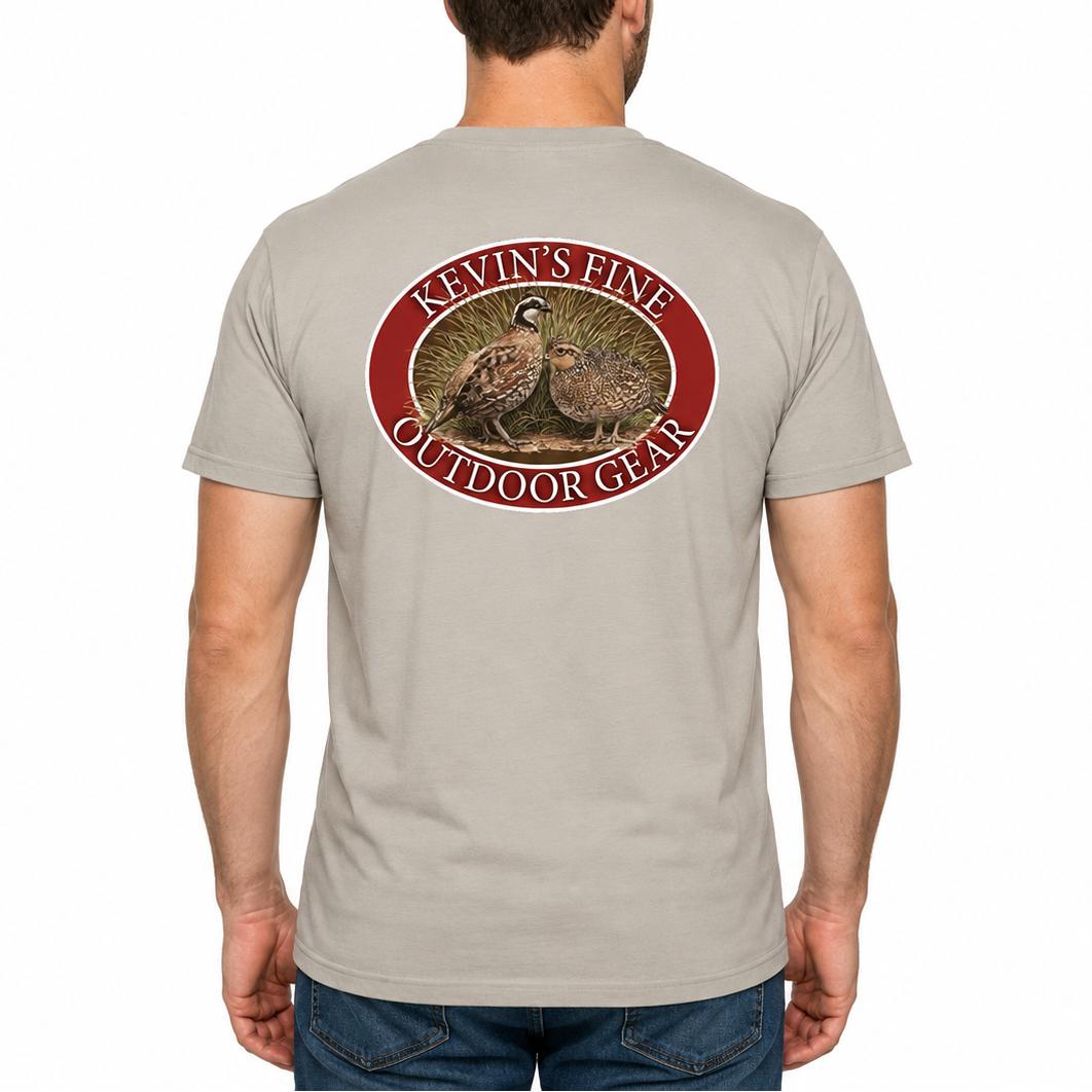 Kevin's Vintage Quail Ring Short Sleeve T-Shirt-Men's Clothing-Kevin's Fine Outdoor Gear & Apparel