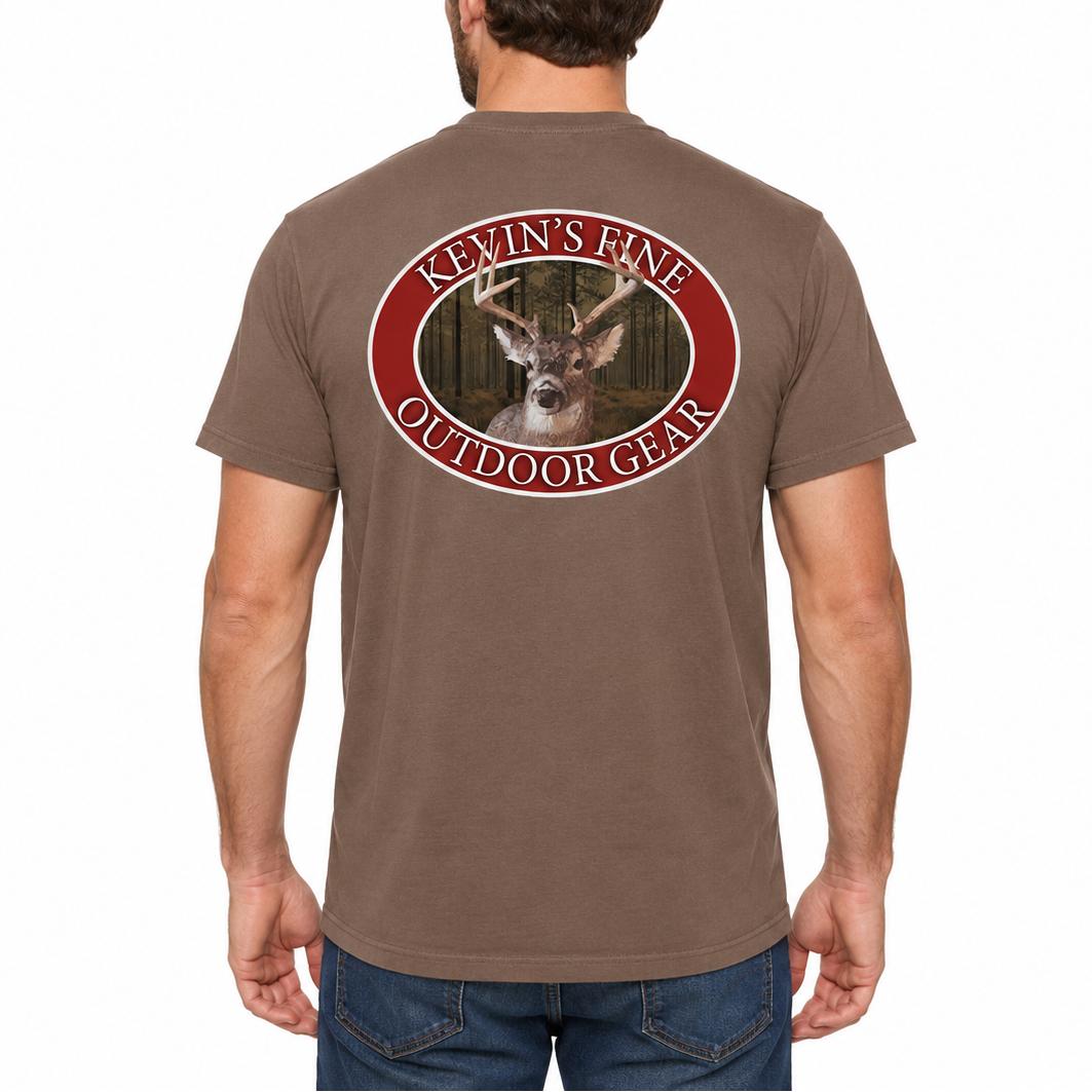Kevin's Vintage Buck Ring Short Sleeve T-Shirt-Men's Clothing-Kevin's Fine Outdoor Gear & Apparel