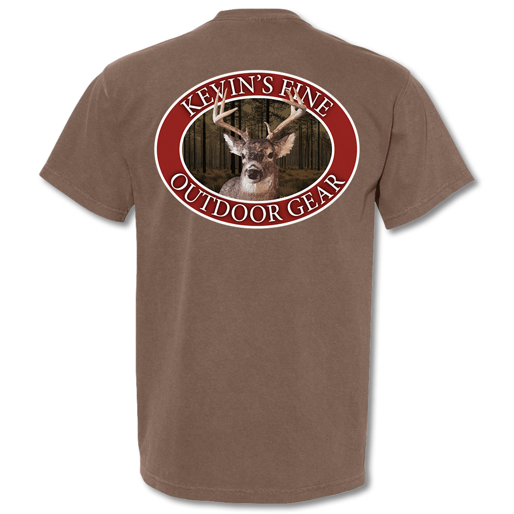 Kevin's Vintage Buck Ring Short Sleeve T-Shirt-Men's Clothing-Espresso-S-Kevin's Fine Outdoor Gear & Apparel