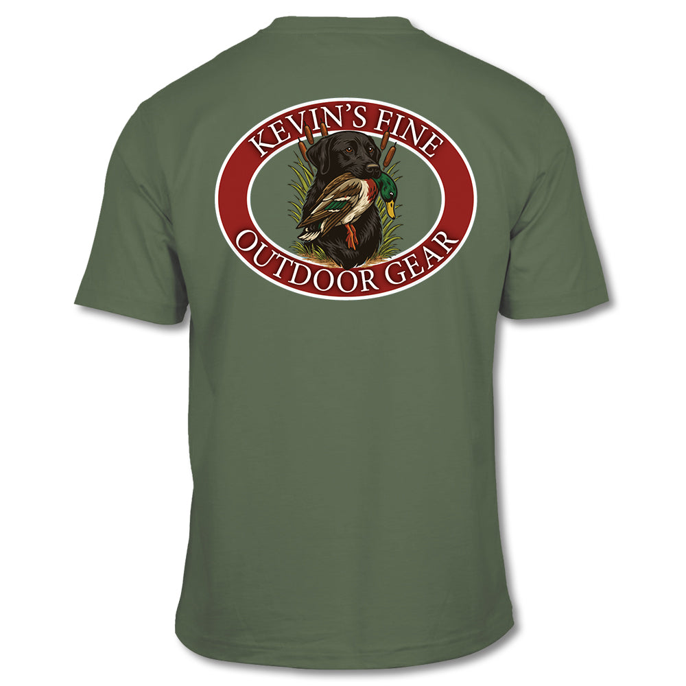 Kevin's Vintage Lab Ring Short Sleeve T-Shirt-Men's Clothing-Moss-S-Kevin's Fine Outdoor Gear & Apparel