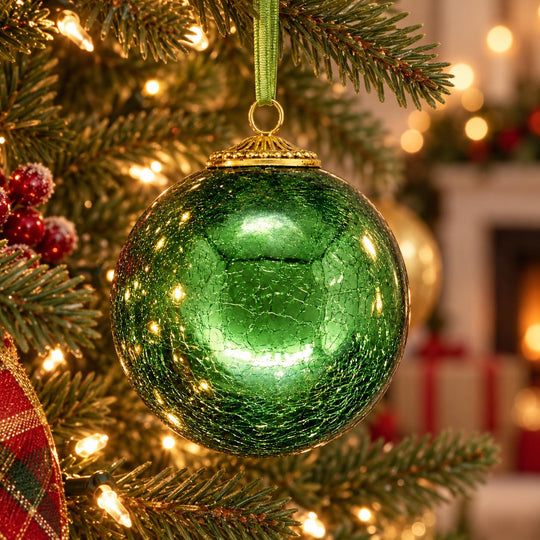 100mm Green Mercury Glass Ornament-Home/Giftware-Kevin's Fine Outdoor Gear & Apparel