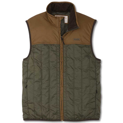 Filson Ultra-Light Vest-Men's Clothing-Surplus Green/Gold Ochre-S-Kevin's Fine Outdoor Gear & Apparel