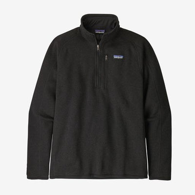 Patagonia Men's Better Sweater 1/4 Zip-Men's Clothing-Black-S-Kevin's Fine Outdoor Gear & Apparel