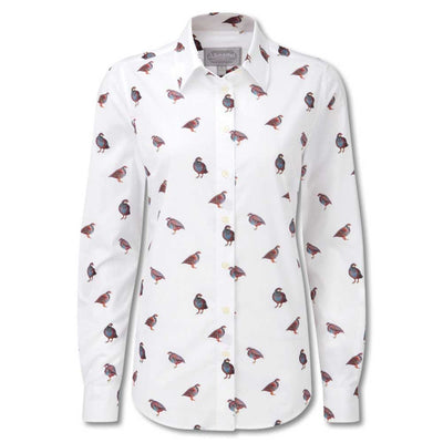 Schoffel Ladies Norfolk Shirt-Women's Clothing-FRENCH PARTRIDGE-US4/UK8-Kevin's Fine Outdoor Gear & Apparel