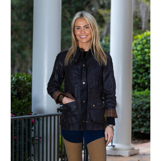 Barbour Ladies Classic Beadnell Waxed Jacket-Women's Clothing-Kevin's Fine Outdoor Gear & Apparel
