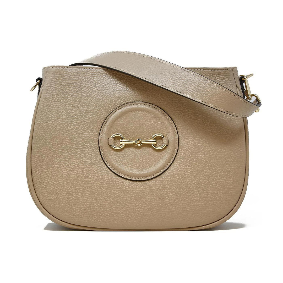 Kevin's Leather Bag with Gold Bangle-Women's Accessories-Taupe-Kevin's Fine Outdoor Gear & Apparel