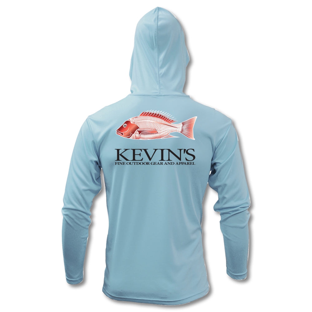 Kevin's Red Snapper Long Sleeve Hoody-Men's Clothing-Ice Blue-S-Kevin's Fine Outdoor Gear & Apparel
