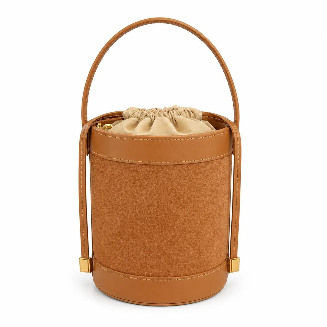 Kevin's Italian Made Mini Suede Bucket Bag-Women's Accessories-Kevin's Fine Outdoor Gear & Apparel