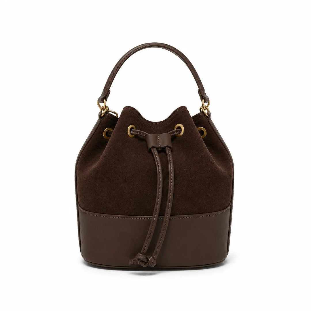 Kevin's Italian Made Leather & Suede Bucket Bag-Women's Accessories-Kevin's Fine Outdoor Gear & Apparel