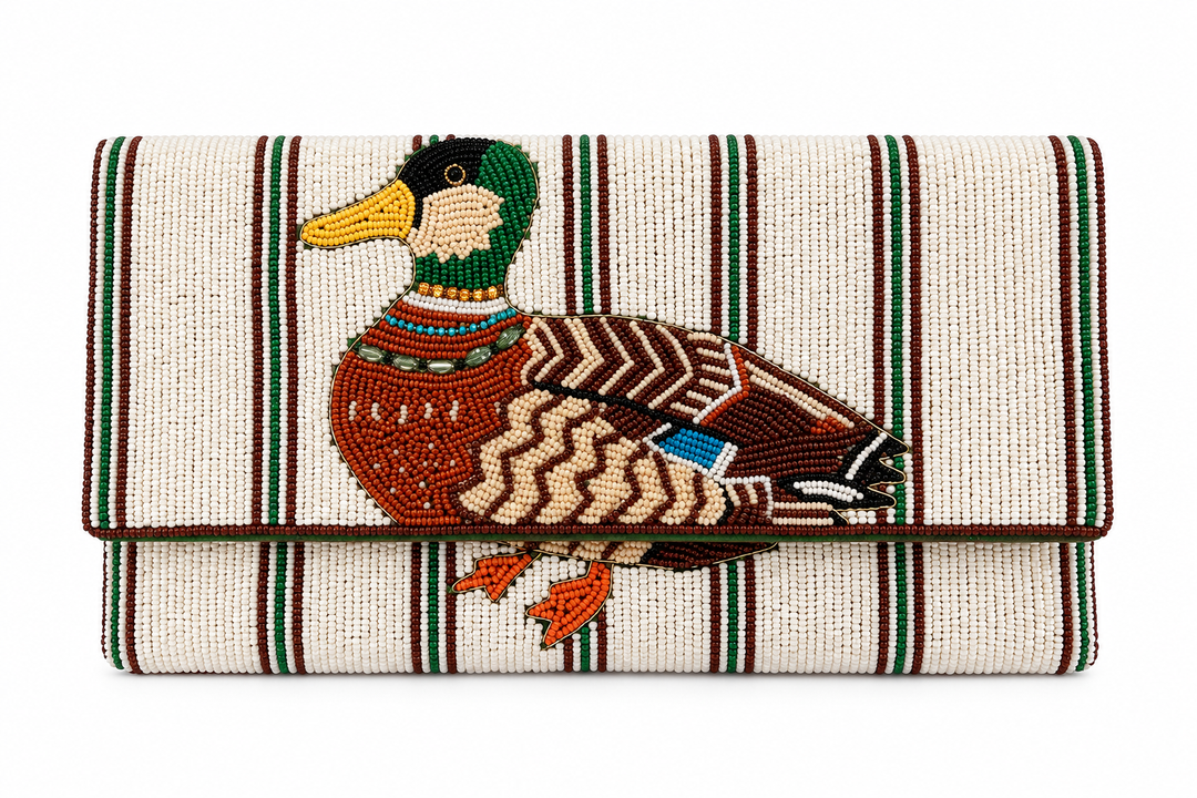 Lily Posh Beaded Duck Crossbody Bag-Women's Accessories-Kevin's Fine Outdoor Gear & Apparel