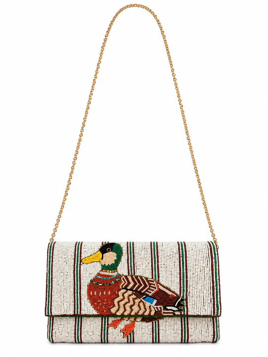 Lily Posh Beaded Duck Crossbody Bag-Women's Accessories-Kevin's Fine Outdoor Gear & Apparel