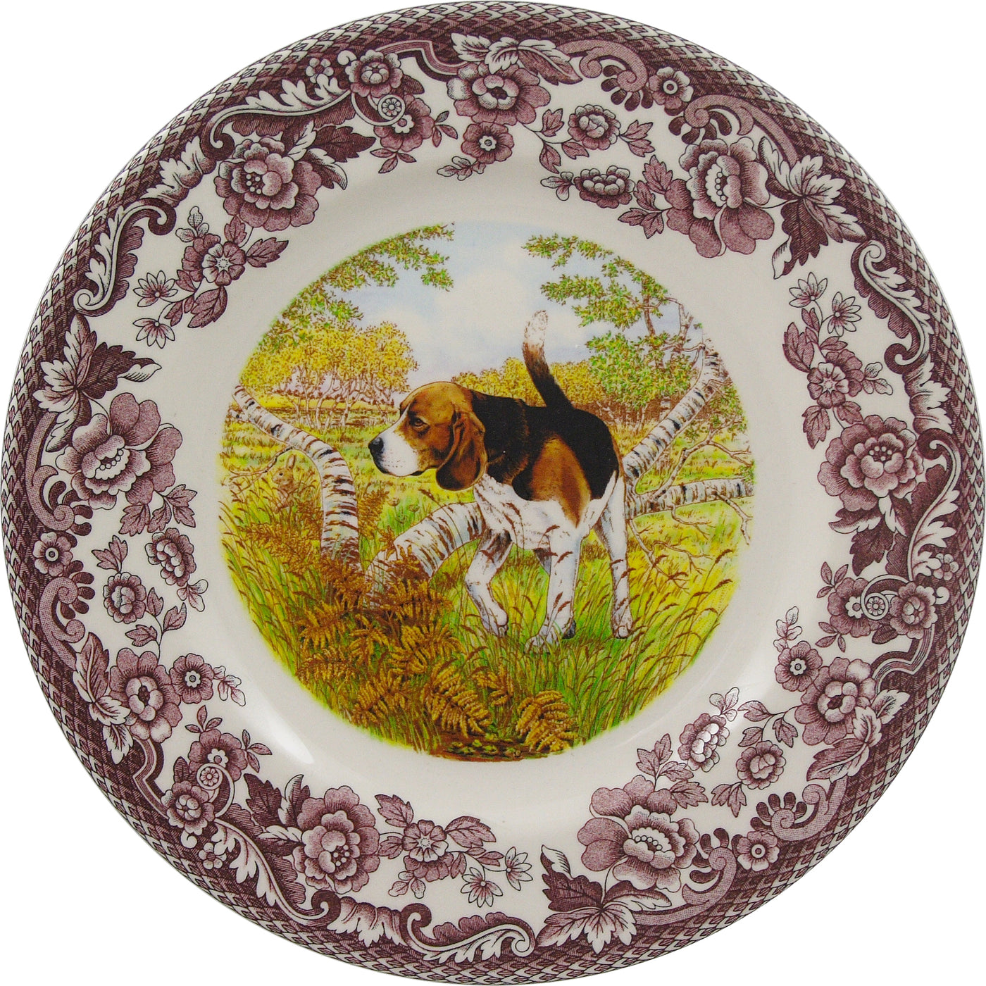 Spode Woodland Hunting Dog Dinner Plate-Home/Giftware-BEAGLE-Kevin's Fine Outdoor Gear & Apparel