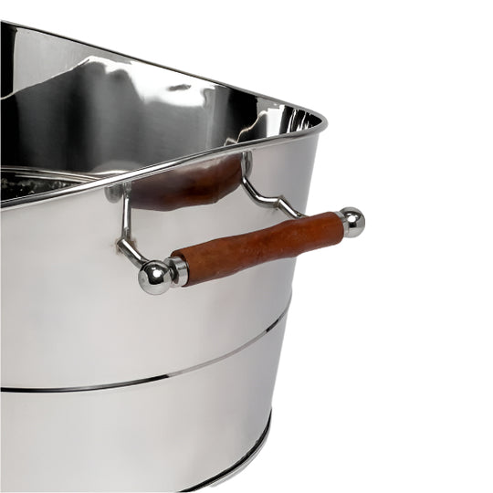 Stainless Steel Oval Beverage Tub with Handles-Home/Giftware-Kevin's Fine Outdoor Gear & Apparel