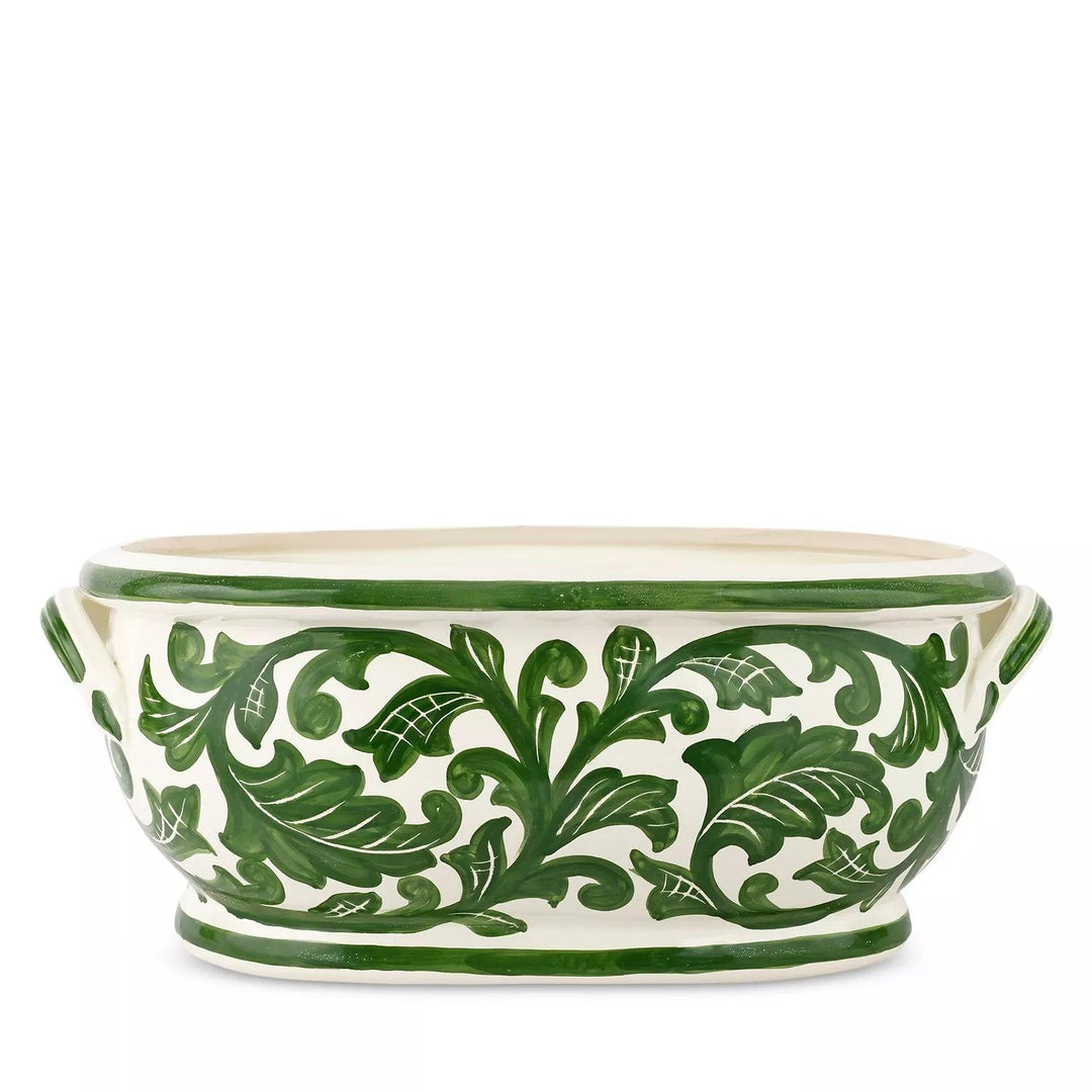 Vietri Verde Garden Oval Planter-Home/Giftware-Kevin's Fine Outdoor Gear & Apparel