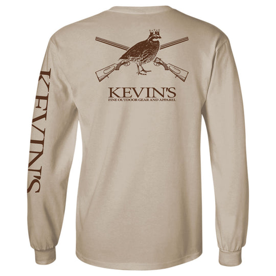 Kevin's Long Sleeve King Bob Gun Logo T-Shirt-Men's Clothing-Sandstone-S-Kevin's Fine Outdoor Gear & Apparel