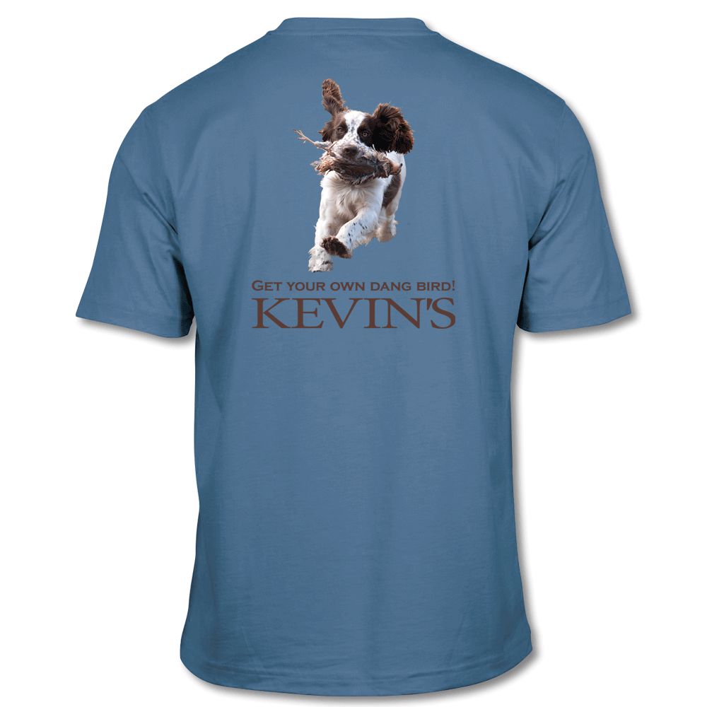 Kevin's Get Your Own Dang Bird Short Sleeve Tee-Men's Clothing-Washed Denim-S-Kevin's Fine Outdoor Gear & Apparel