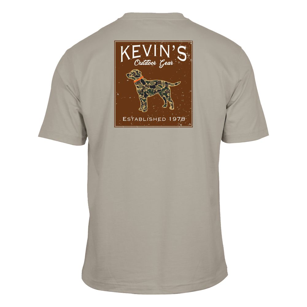 Kevin's Vintage Camo Lab Short Sleeve T-Shirt-Men's Clothing-Khaki-S-Kevin's Fine Outdoor Gear & Apparel