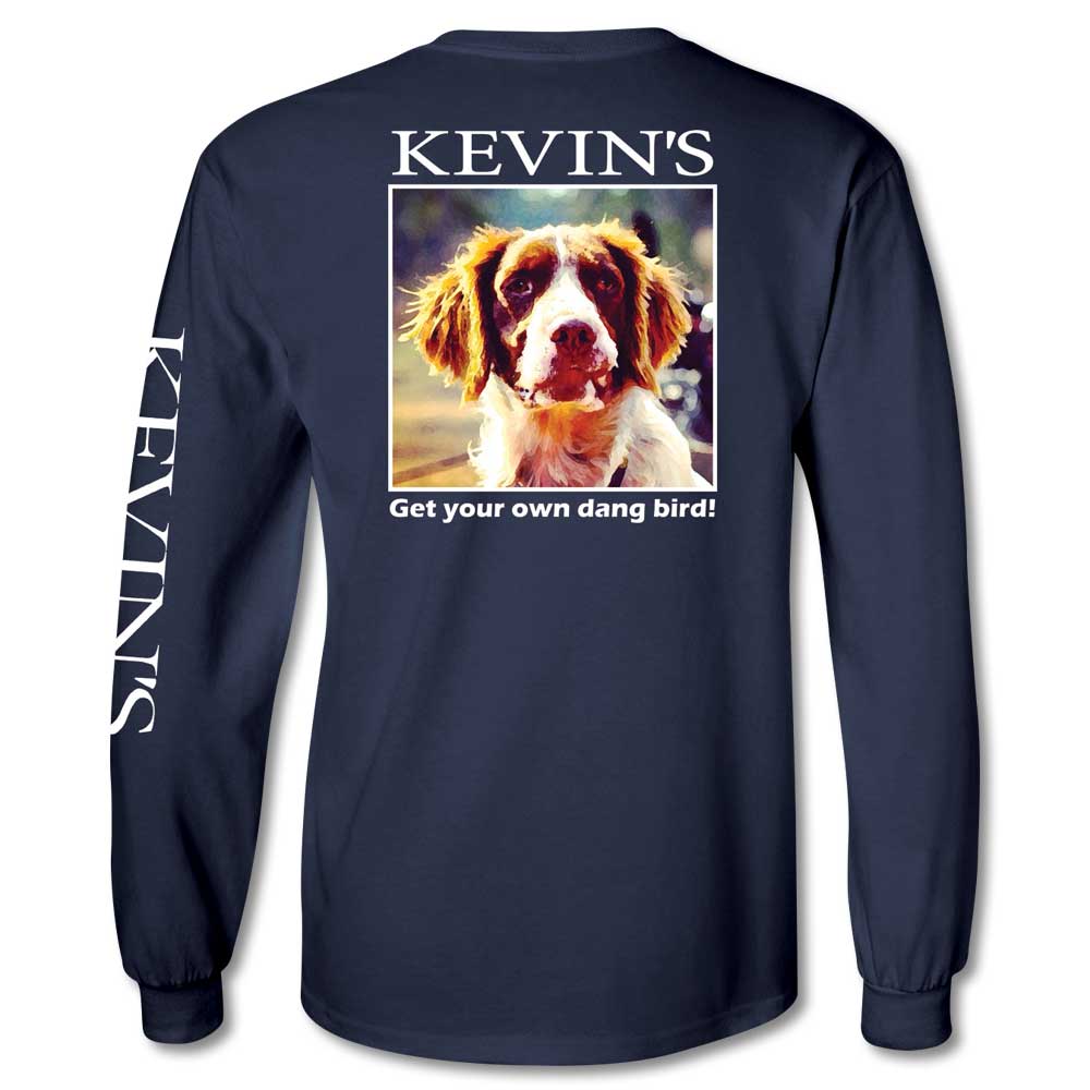 Kevin's Long Sleeve Hunting Dog T-Shirt-Men's Clothing-BLUE JEAN-S-Kevin's Fine Outdoor Gear & Apparel
