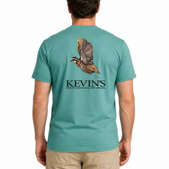 Kevin's Dirk Walker Flying Quail Short Sleeve T-Shirt-Men's Clothing-Kevin's Fine Outdoor Gear & Apparel
