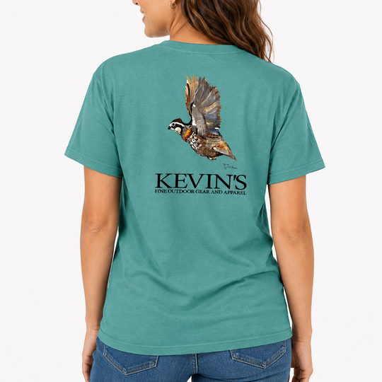 Kevin's Dirk Walker Flying Quail Short Sleeve T-Shirt-Men's Clothing-Kevin's Fine Outdoor Gear & Apparel