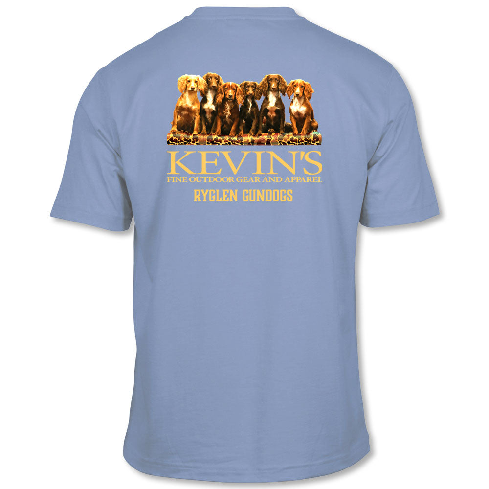 Kevin's Ryglen Gundogs Pocket Short Sleeve T-Shirt-Men's Clothing-Washed Denim-S-Kevin's Fine Outdoor Gear & Apparel