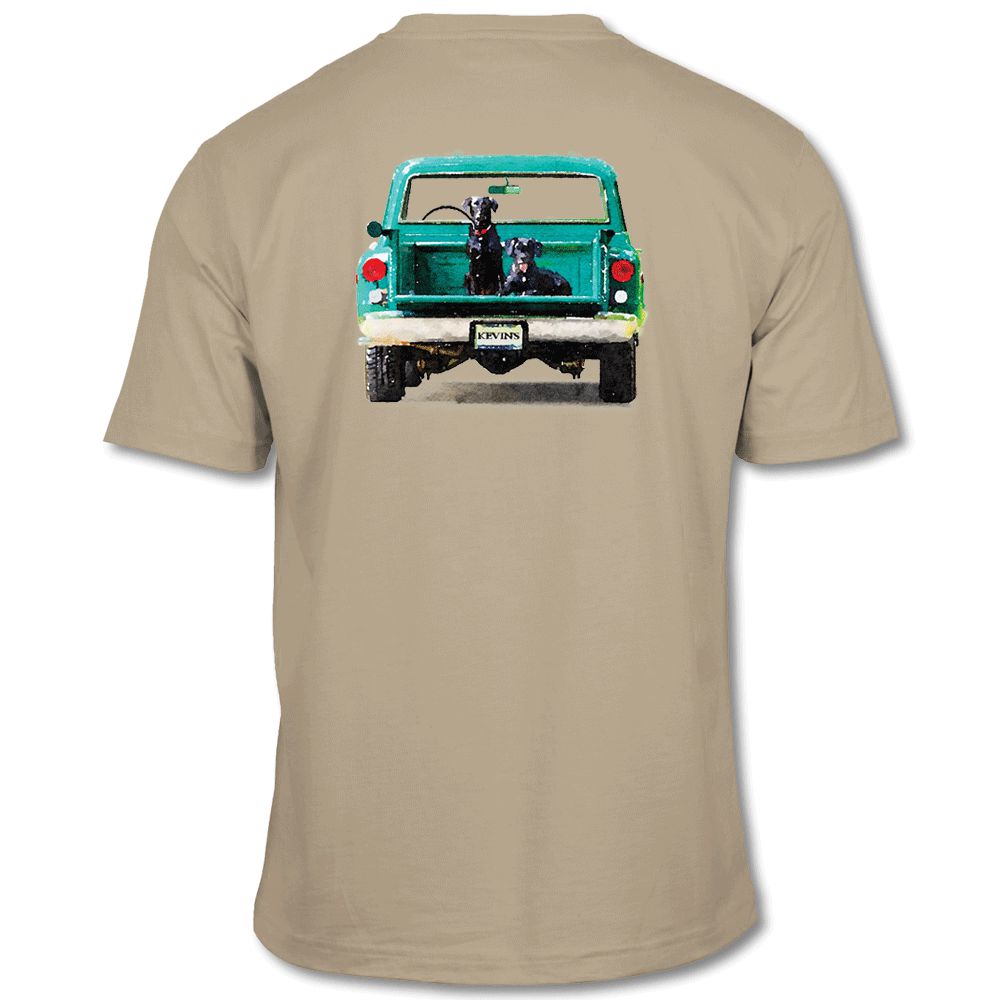 Kevin's Dogs Pickup Short Sleeve Tee-Men's Clothing-Sandstone-S-Kevin's Fine Outdoor Gear & Apparel