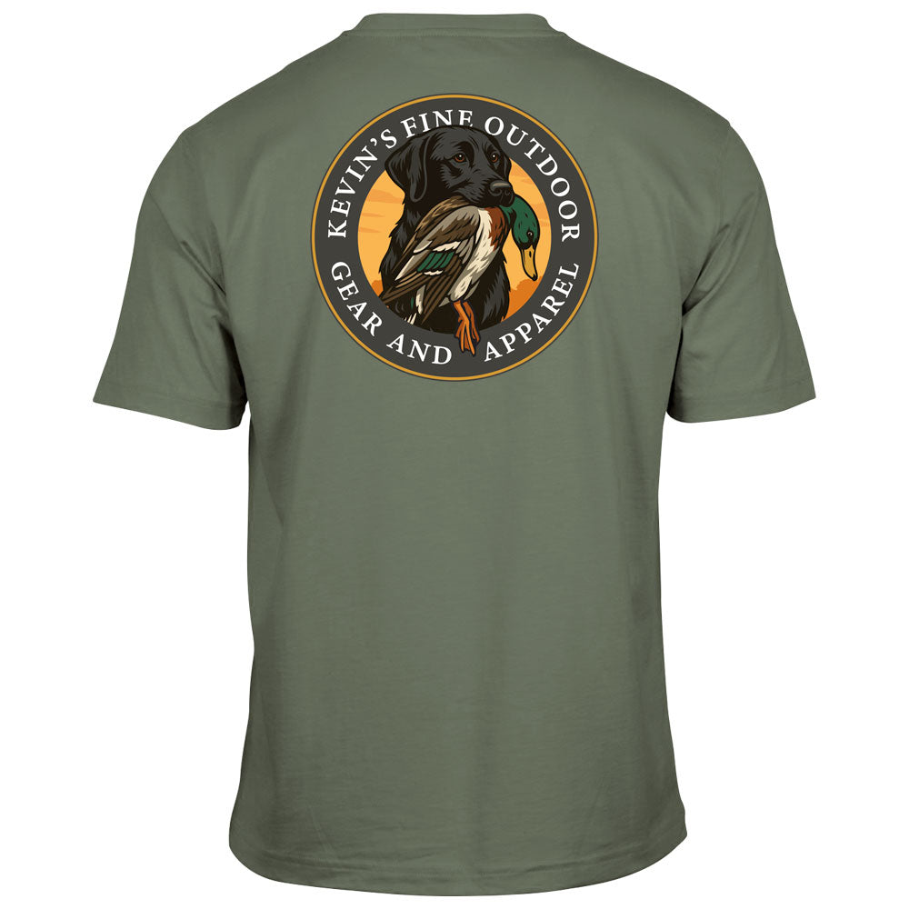 Kevin's Duck Dog Circle Short Sleeve T-Shirt-Men's Clothing-Sage-S-Kevin's Fine Outdoor Gear & Apparel