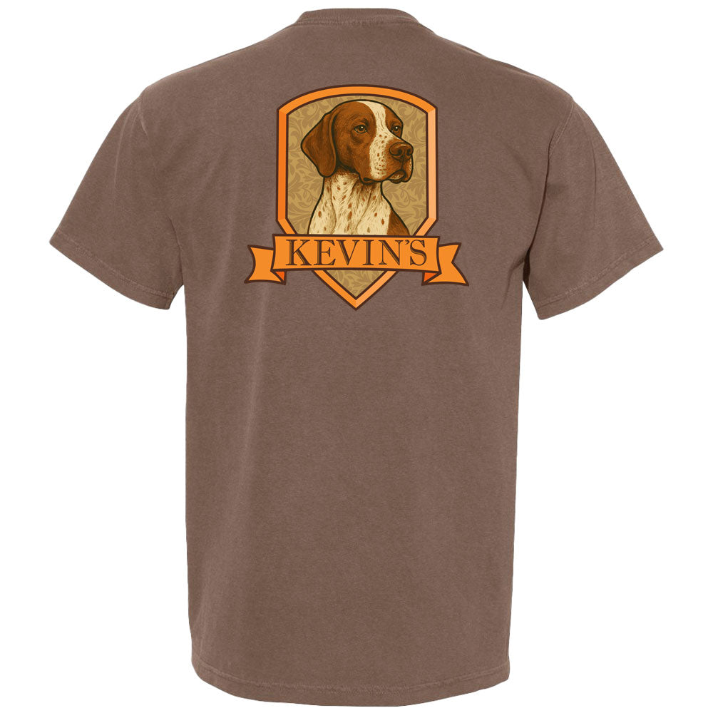 Kevin's Pointer Pennant Short Sleeve T-Shirt-Men's Clothing-Espresso-S-Kevin's Fine Outdoor Gear & Apparel