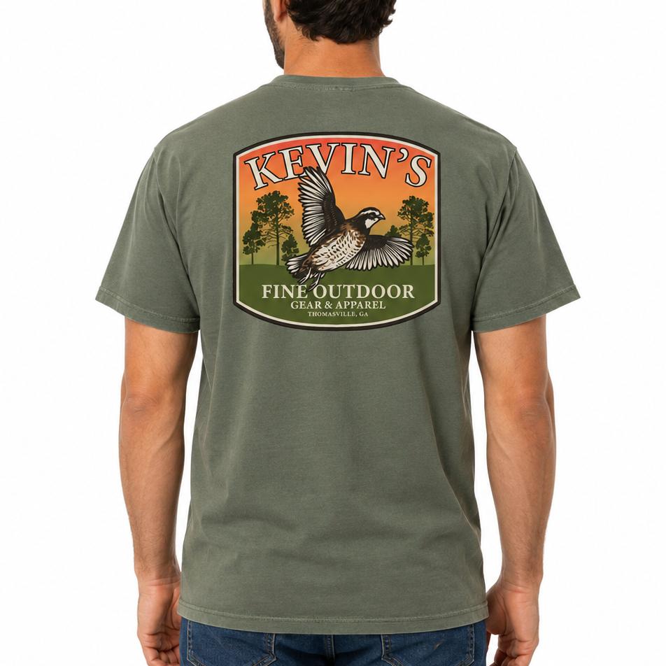 Kevin's Quail Sunset Short Sleeve T-Shirt-Men's Clothing-Kevin's Fine Outdoor Gear & Apparel