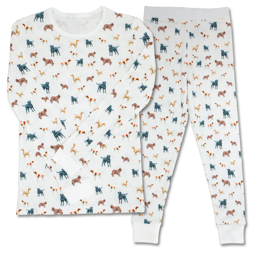 Kevin's Kids Dog Pajamas-Children's Clothing-White-2T-Kevin's Fine Outdoor Gear & Apparel