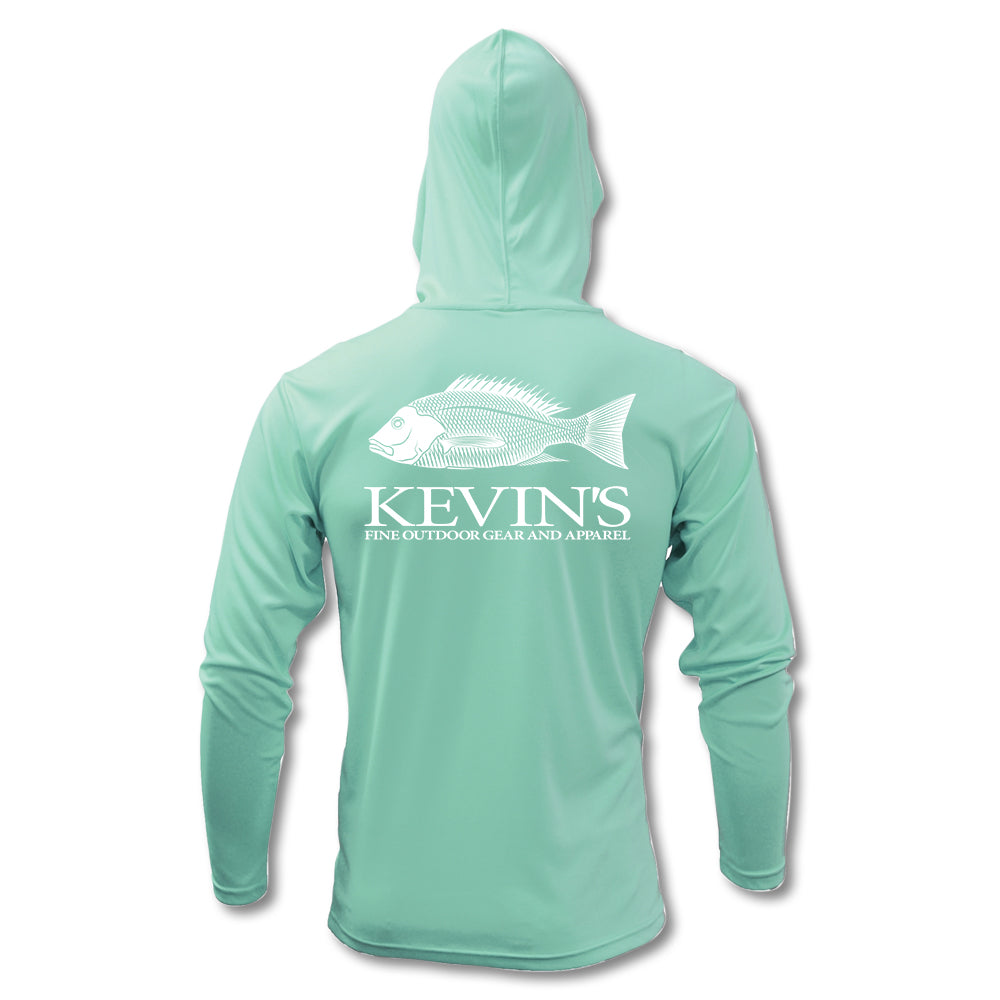 Kevin's Kids White Snapper Performance Long Sleeve Hoody-Children's Clothing-Seafoam-XS-Kevin's Fine Outdoor Gear & Apparel