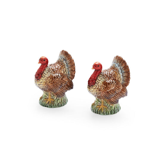 Spode Woodland Turkey Salt & Pepper Shakers-Home/Giftware-Kevin's Fine Outdoor Gear & Apparel